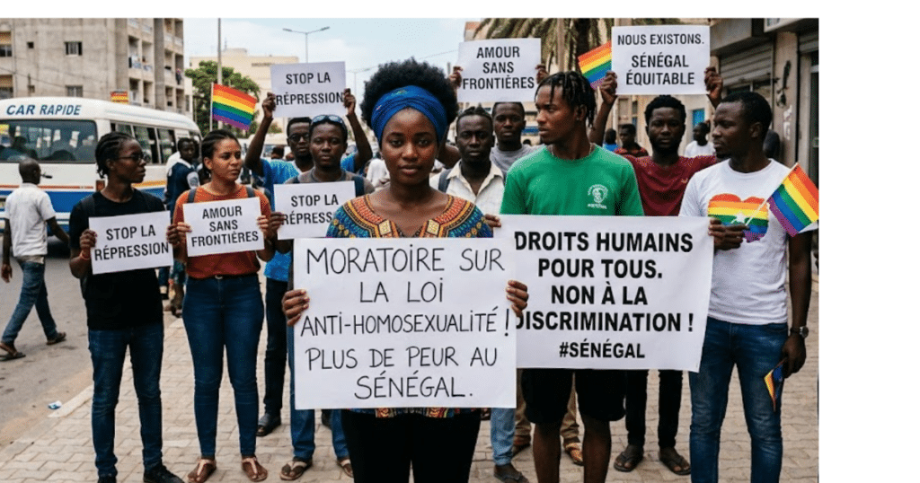 Retrato de marcha en senegal