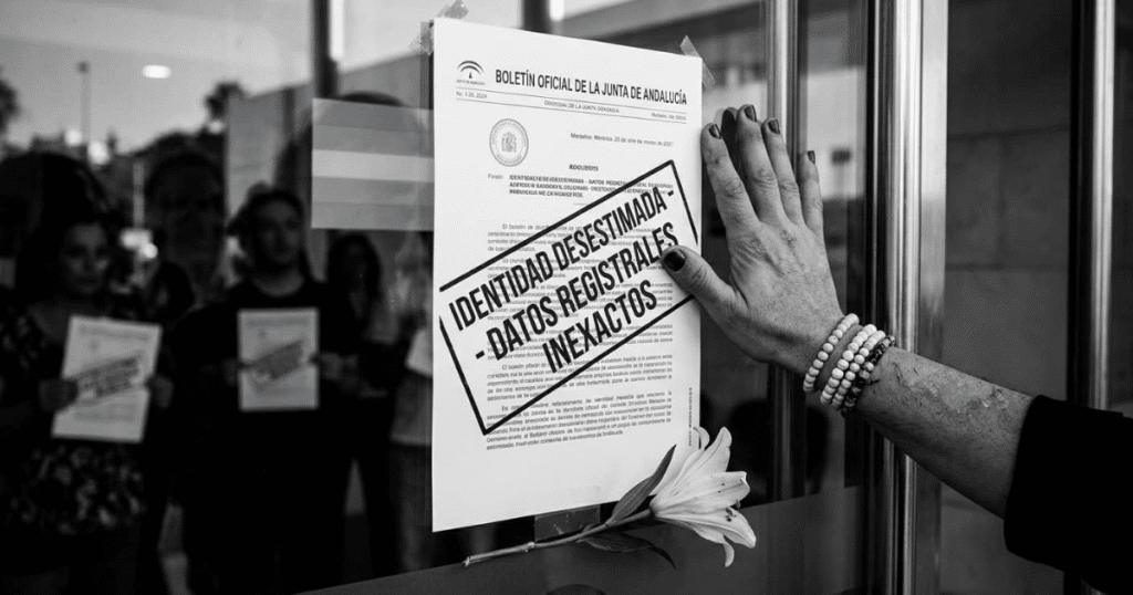 asesinato trans marbella: imagen conceptual sobre la discriminacion burocratica y la identidad de genero